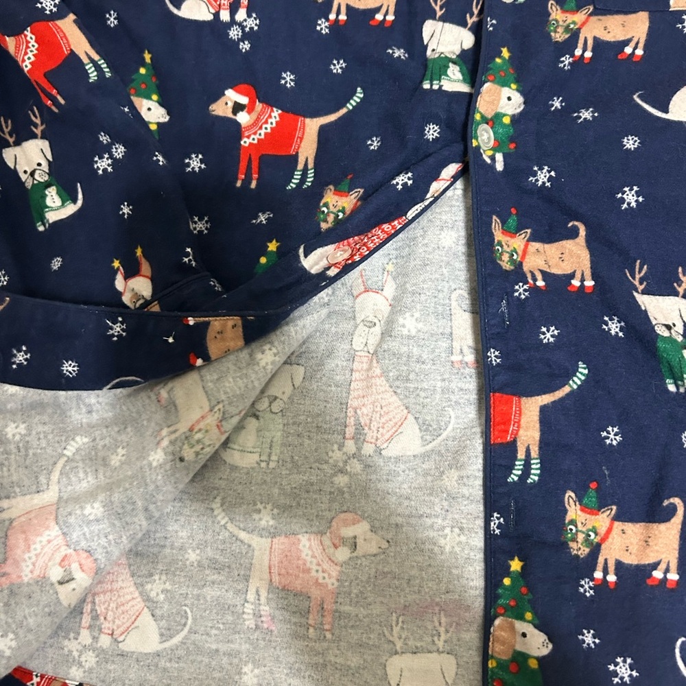 The Company Store Men's XMAS Pajamas Set Size L Flannel - Picture 6 of 10